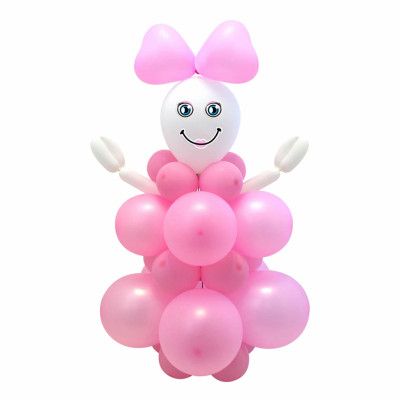 DIY Ballongfigur Rosa