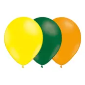 Ballongkombo Ljusgul/Mörkgrön/Mandarin - 15-pack