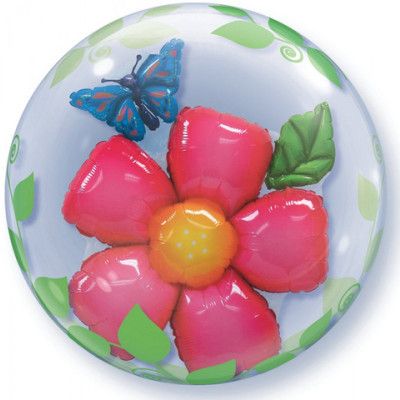 Dubbel-bubblaballong blommor