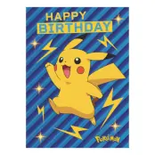 Födelsedagskort Pokémon Pikachu