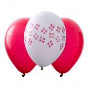 Flaggballonger Danmark - 10-pack