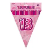 Flaggirlang Rosa 13