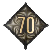 Folieballong 70 Svart/Guld