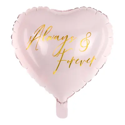 Folieballong Always and Forever Rosa - 45 cm