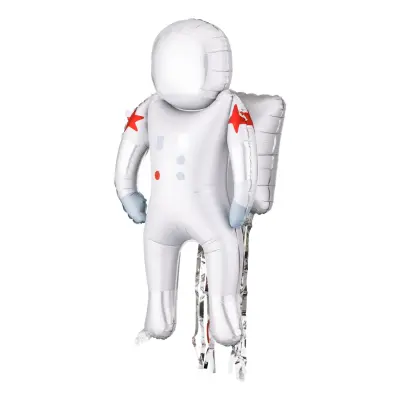 Folieballong Astronaut med Streamers