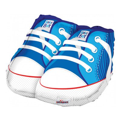 Folieballong Babyskor Blå