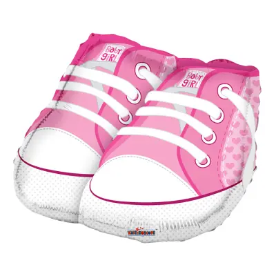Folieballong Babyskor Rosa