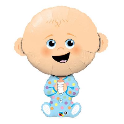 Folieballong Bebispojke med Nappflaska