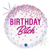 Folieballong Birthday Bitch
