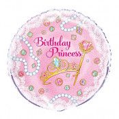 Folieballong Birthday Princess