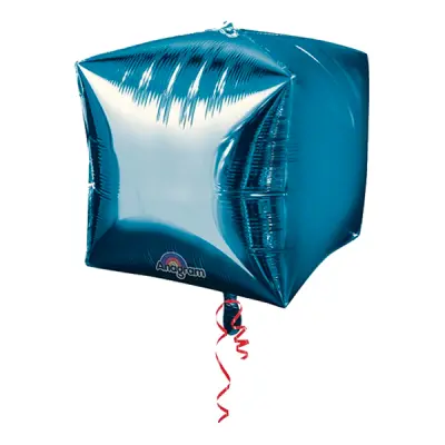 Folieballong Blå Kub