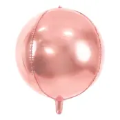 Folieballong Boll Roséguld