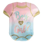 Folieballong Boy or Girl Reveal Shape