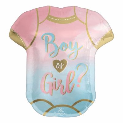 Folieballong Boy or Girl Reveal Shape