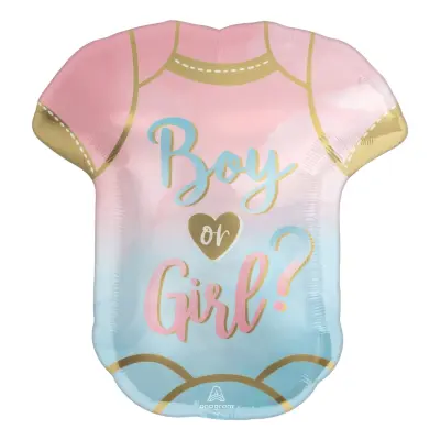 Folieballong Boy or Girl Reveal Shape