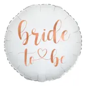 Folieballong Bride Rund Rosé