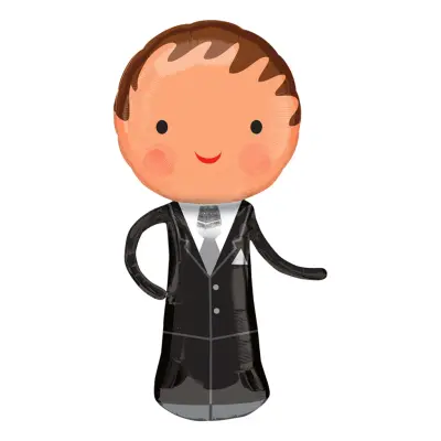 Folieballong Brudgum Shape