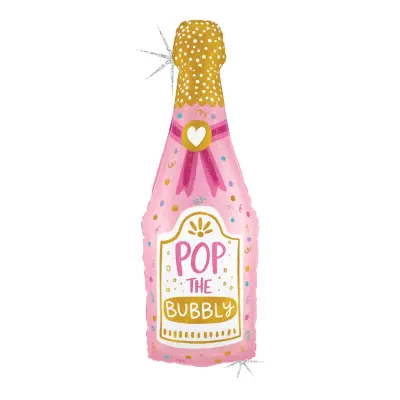 Folieballong Bubbly Champagneflaska