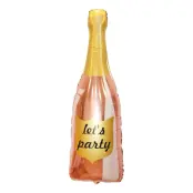 Folieballong Champagneflaska Lets Party - 1-pack