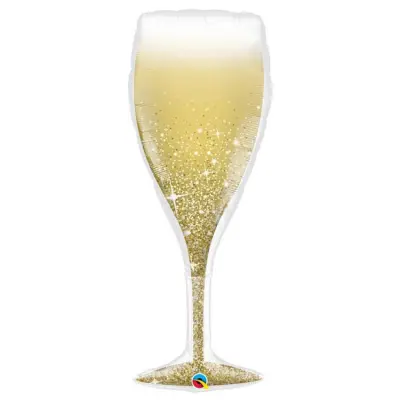 Folieballong Champagneglas 99cm