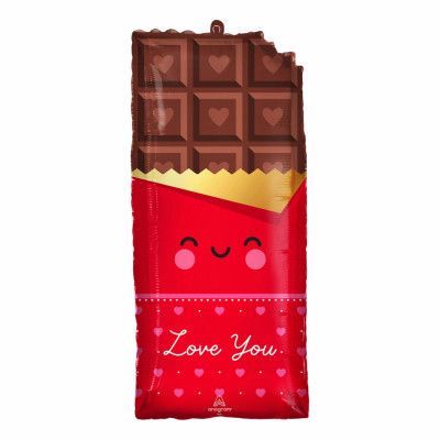 Folieballong Choklad Love You Shape