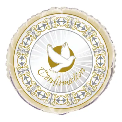 Folieballong Confirmation Beige