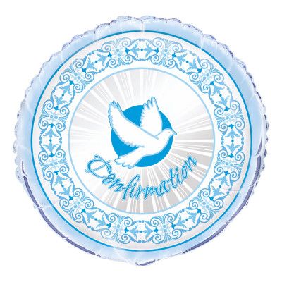 Folieballong Confirmation Blå