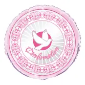 Folieballong Confirmation Rosa