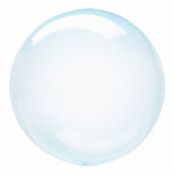 Folieballong Crystal Clearz Rund Blå