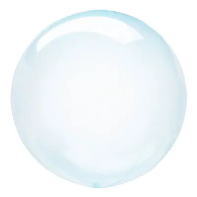 Folieballong Crystal Clearz Rund Blå