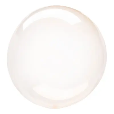 Folieballong Crystal Clearz Rund Orange