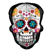 Folieballong Sockerskalle