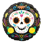 Folieballong Day of the Dead Dödskalle