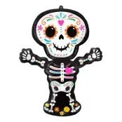 Folieballong Day of the Dead Stående Skelett