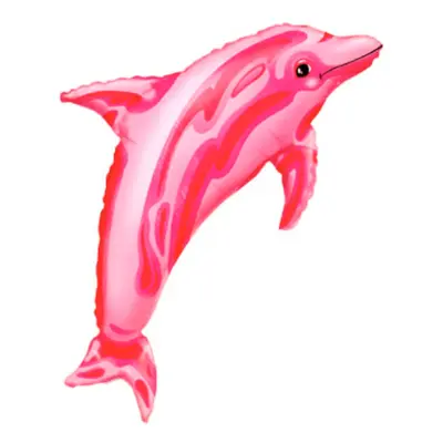 Folieballong Delfin Rosa