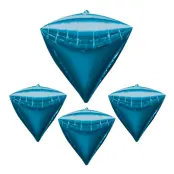 Folieballong Blå Diamant