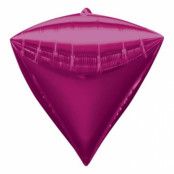 Folieballong Diamant Rosa