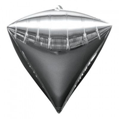 Folieballong Diamant Silver