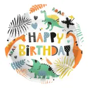 Folieballong Dino Roar Happy Birthday