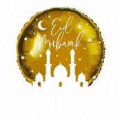 Folieballong Eid Mubarak Guld