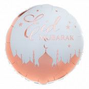 Folieballong Eid Mubarak Roséguld