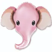 Folieballong Elefant Rosa 61cm