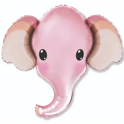 Folieballong Elefant Rosa 61cm