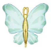 Folieballong Fjäril Turkos