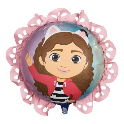 Folieballong Gabbys Dockskåp med Volang