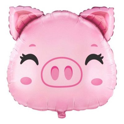 Folieballong Glad Gris