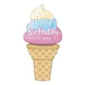 Folieballong Glass Happy Birthday To You