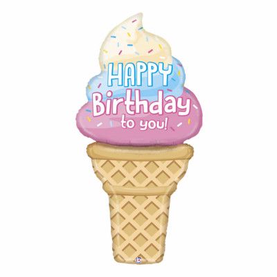 Folieballong Glass Happy Birthday To You