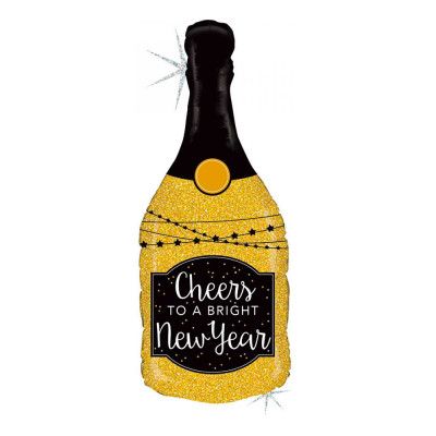 Folieballong Glittering Happy New Year