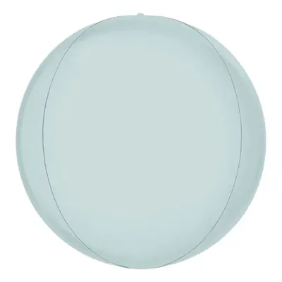 Folieballong Glob Satin Pastellblå